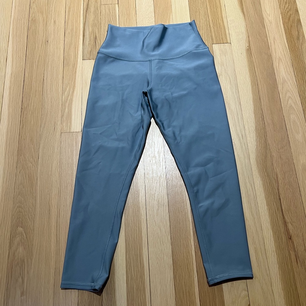 Alo High Waist Airlift Capri Legging in Blue Haze - Picture 3 of 4